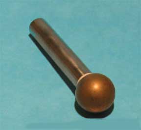 DIAMOND CHARGED BALL ON STEM, SIZE: 3/16" - 0.1875",  6 MICRON DIAMOND LAP