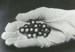 Hand full of Standard Commercial Steel Balls